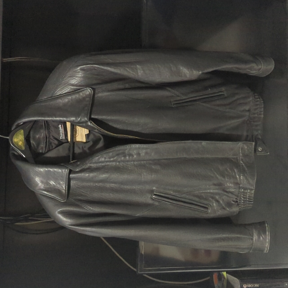 Georgetown leather design leather coat